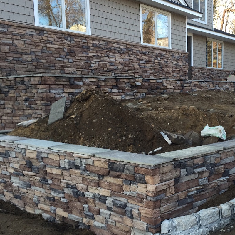 Mixed cultured stone veneer treatment